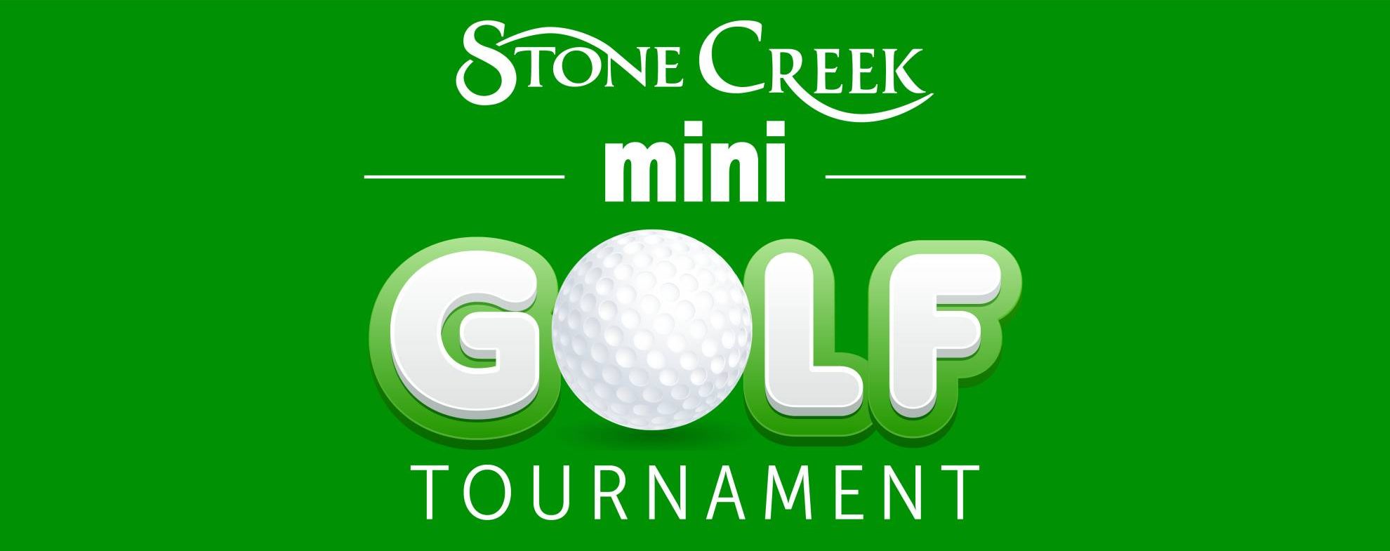 Stone Creek Minigolf Tournament 2024 Logo