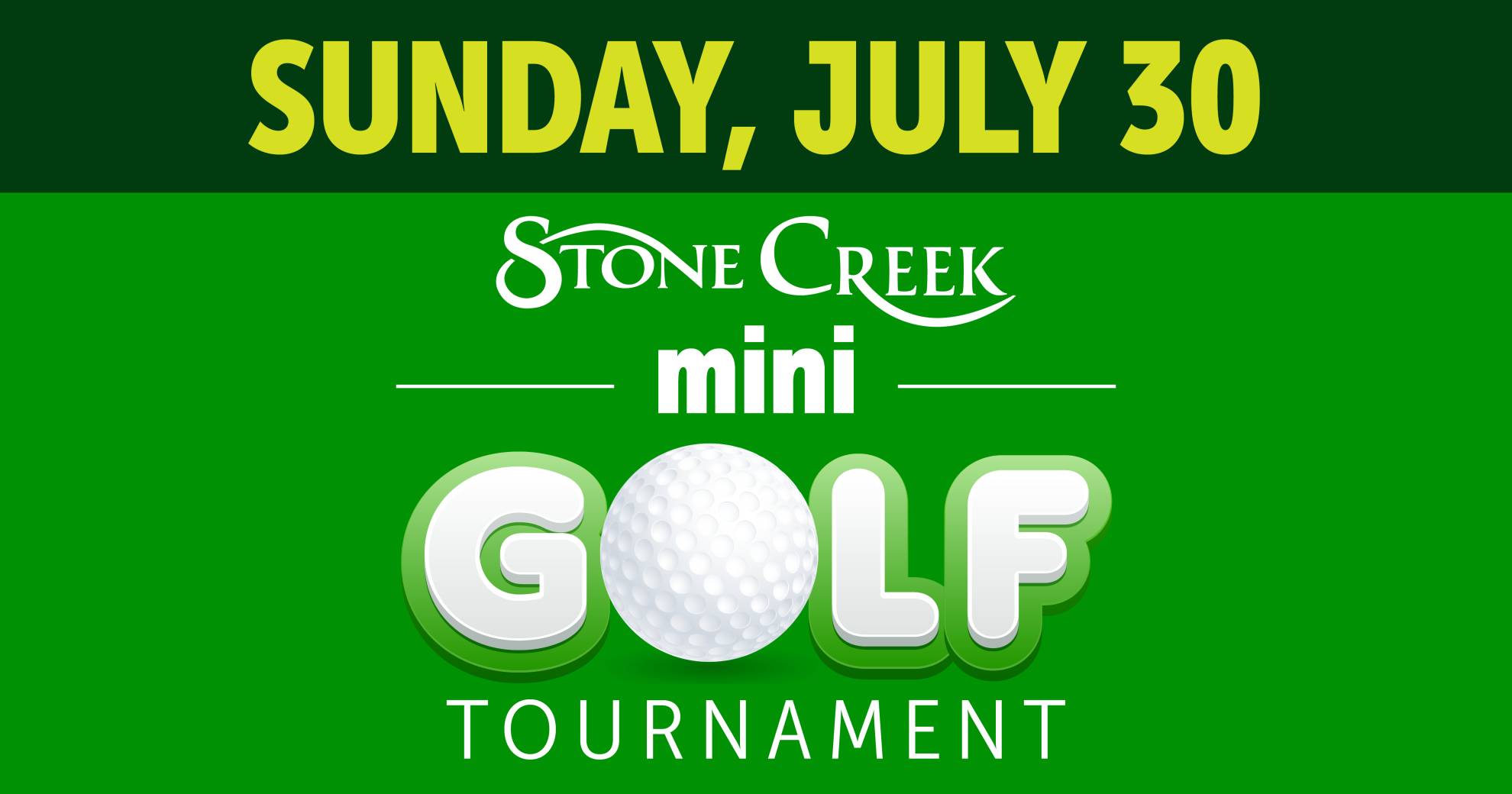 Stone Creek Minigolf Tournament 2023 Logo