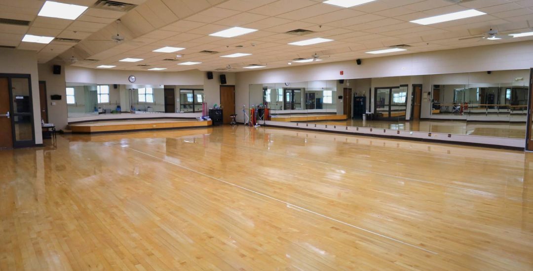 Empty dance studio
